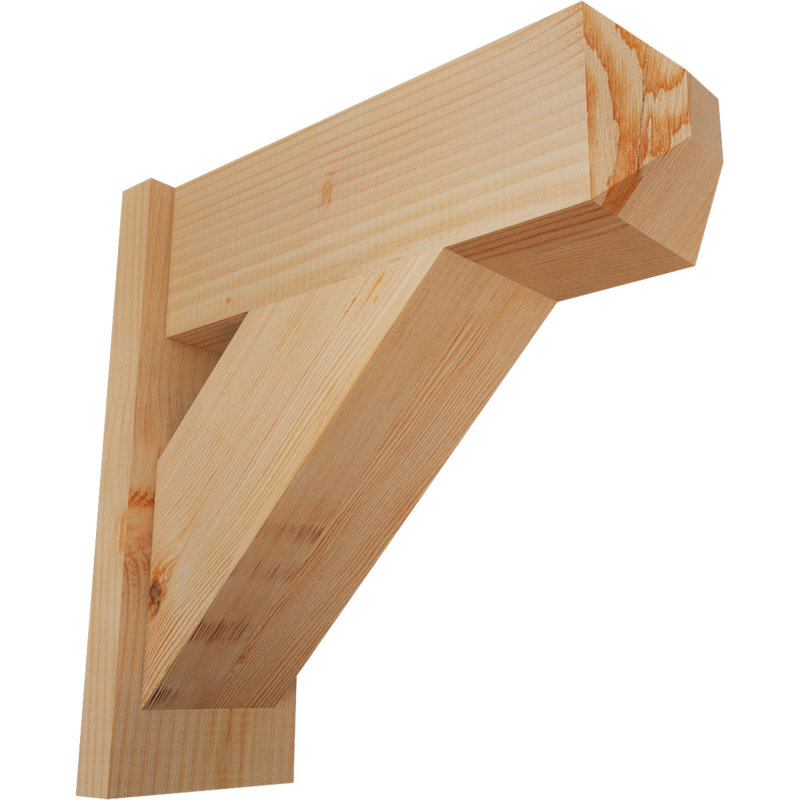 Artisan traditionnel en bois rustique, P 20 po x H 20 po, Sapin Douglas de 7 1/2 po (lisse)