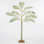 Palmier artificiel 47 pouces avec 180 lumières DEL, décor tropical blanc pré-éclairé pour la terrasse du jardin des Fêtes, vert, 11,81 x 11,81 x 47,24 po