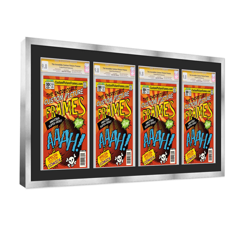 Wood Picture Frame with Mat, Gold/Black, 6.875" x 10.5"