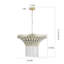 Lustre cascade de cristal 8 lumières 23,6 "23,6"