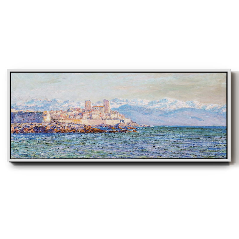 Le vieux fort d'Antibes, 1888 - Toile encadrée, H 8 po x l 20 po