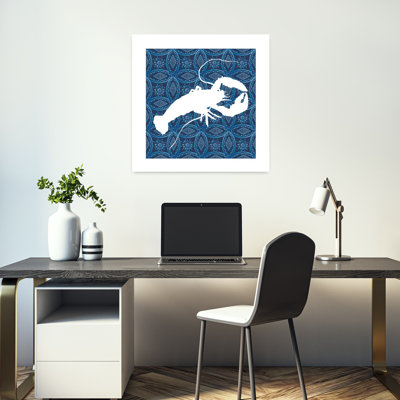 Mer, homard à motif géométrique, homard moderne, océan côtier