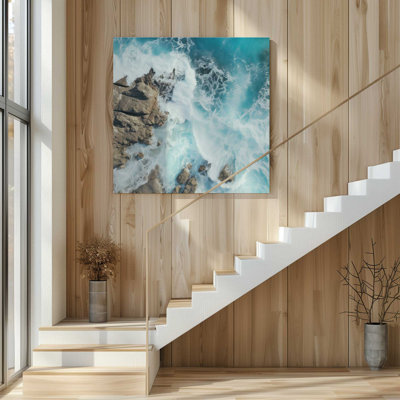 Sapphire Seaside Dance, grande impression sur toile