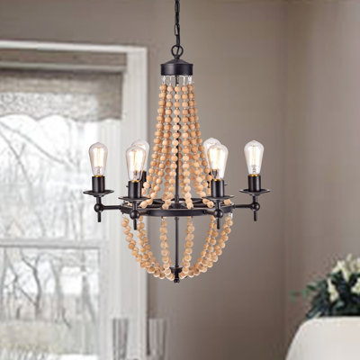 6 - Light Dimmable Empire Chandelier
