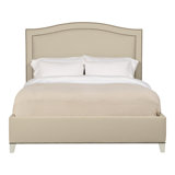 Caroline/Casey Queen Upholstered Low Profile Panel Bed