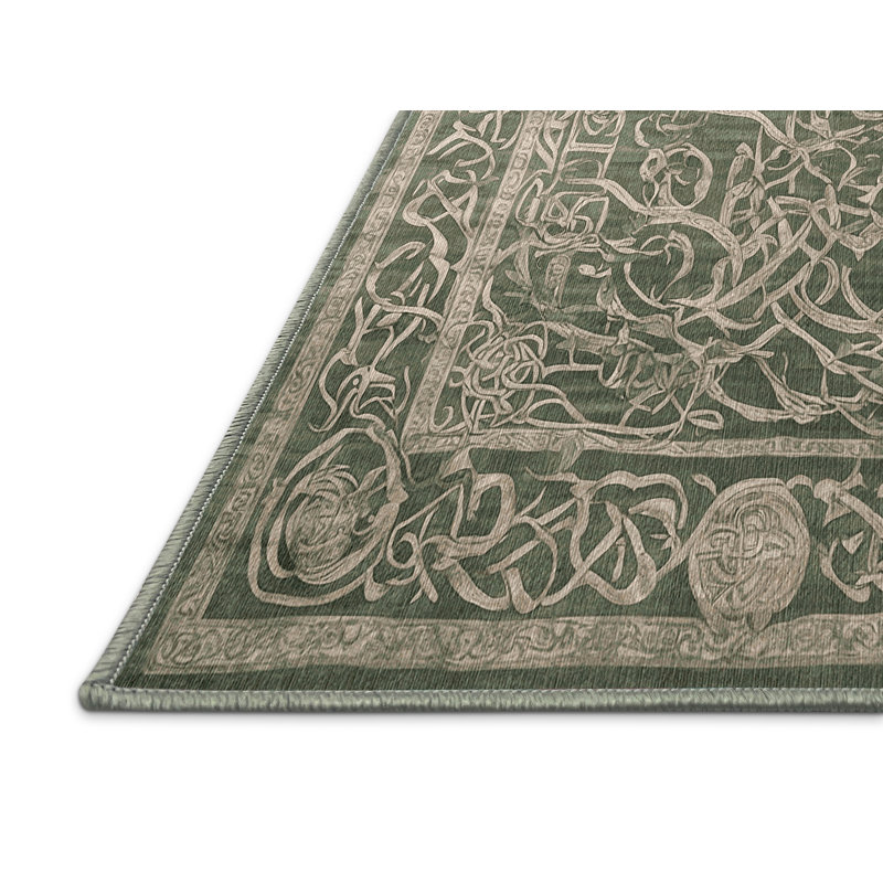 Tapis vert lavable à la machine, Rectangle 8 pi x 12 pi