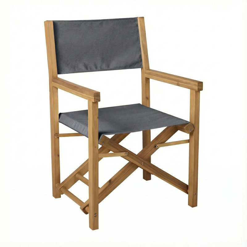 Sunbrella Outdoor Solid Director's Chair, Sunbrella - Canvas Charcoal