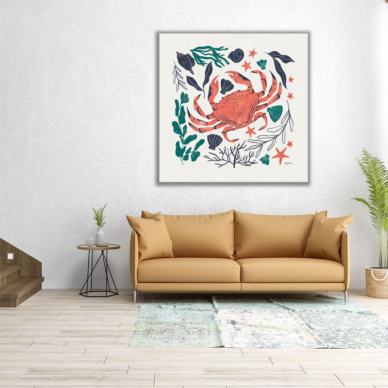 Coastal Reef II - reproduction d'art sur toile, H 40 po x l 40 po