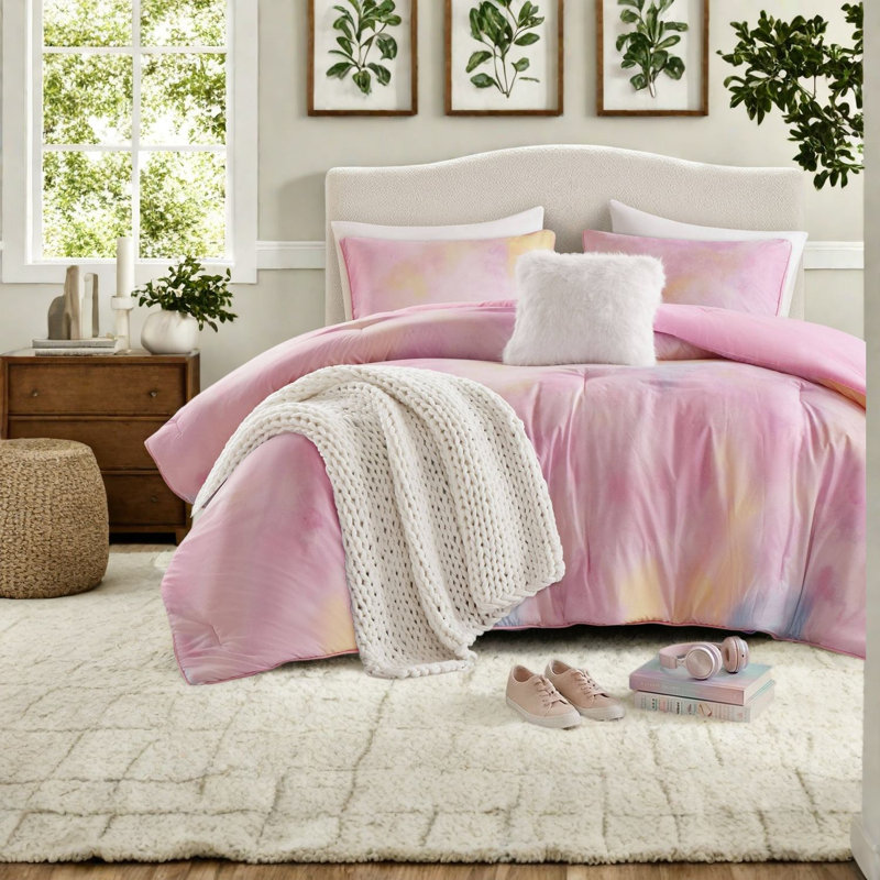 Dreamy Bedding Sets, Polyester Full Queen, Modern Tie Dye for Home