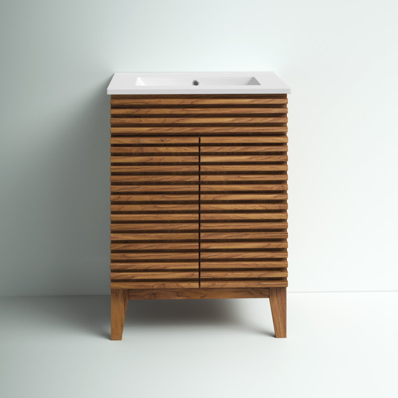 Render 24" Bathroom Vanity by Modway, Walnut