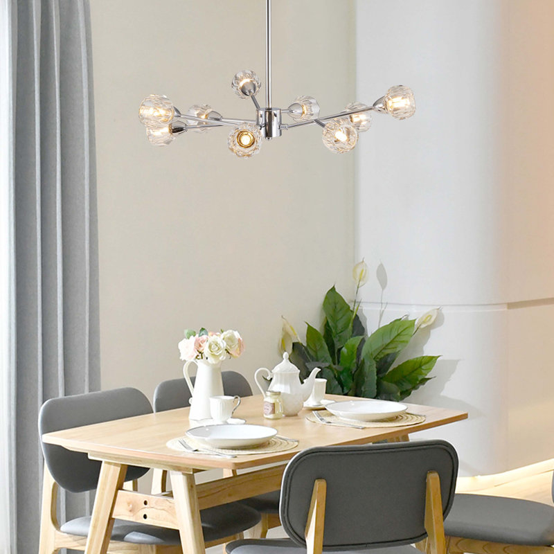 Marthajane 9 - Light Sputnik Chandelier, Chrome