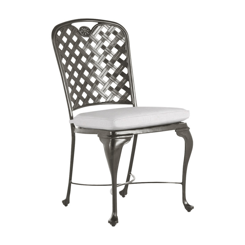 Chaise d'appoint en aluminium Provance - Terre antique, Terre antique, Trépointe, Lin neige