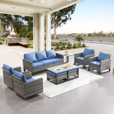 Nazime 7 - Person Outdoor Seating Group with Cushions by Latitude Run