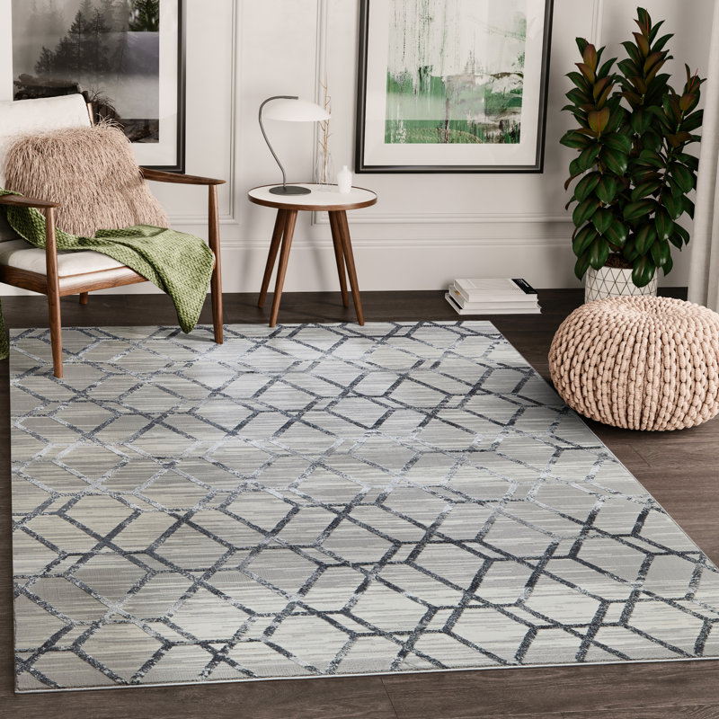 McDuffie Geometric Indoor Rug, Rectangle 4' x 6'