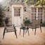 Ensemble de conversation pour 2 personnes en rotin