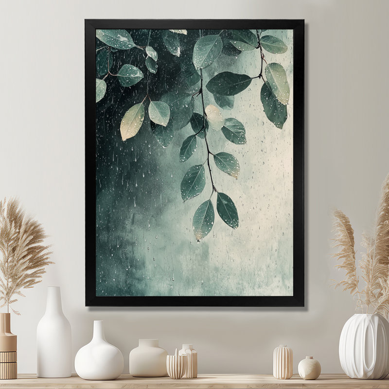 Rachelle - Décoration murale florale, Noir, noir, noir, noir, 20" H x 12" W, Picture Framed