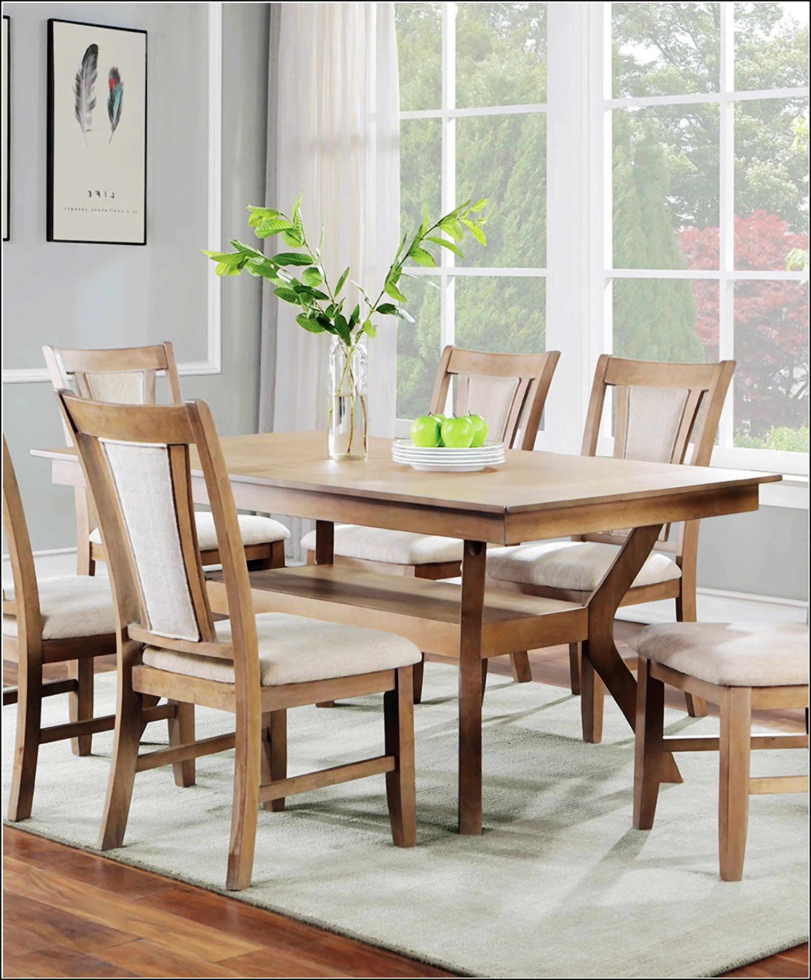Latitude Run® Modern Natural Tone Dining Table - Wayfair Canada