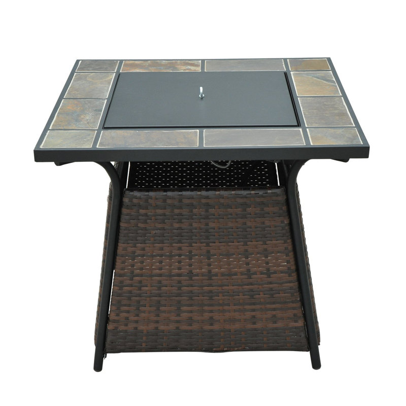 Rohoman Outsunny Table with Fire Pit