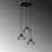 Stunning Industrial Chandelier, Black & Antique Finish, 17.3 x 17.3 x 44.9 inches | Metal Body, Adjustable Height, 3 x E27 Socket (Max 40W) | Perfect for Modern Home Décor, Dining Room & Kitchen Lighting-2061635841