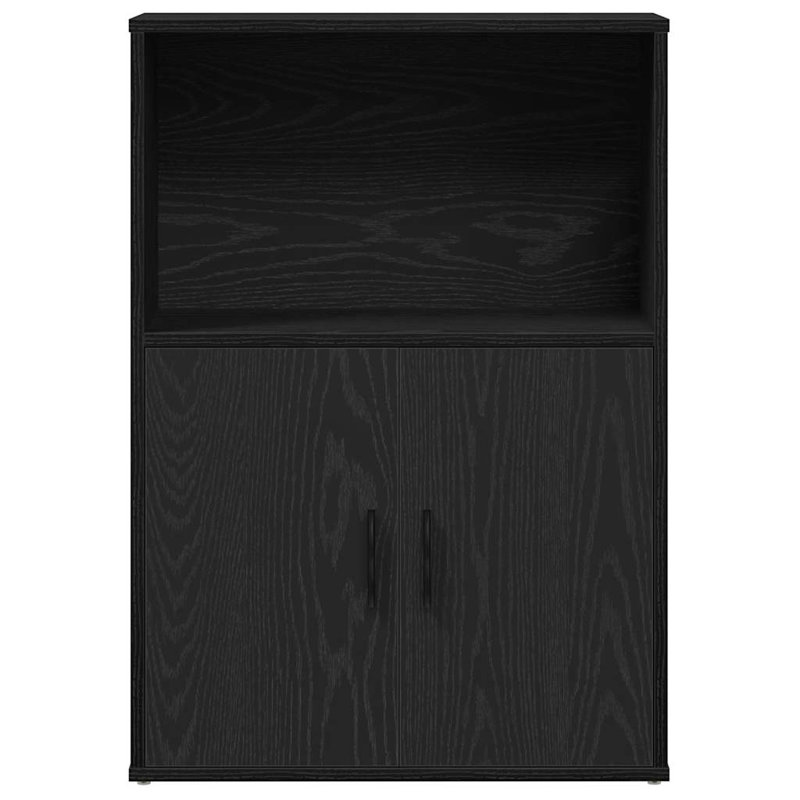 Shevetta 85cm H x 60cm W Bookcase, Black Oak