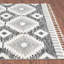 Tapis géométrique gris / ivoire-1918544935