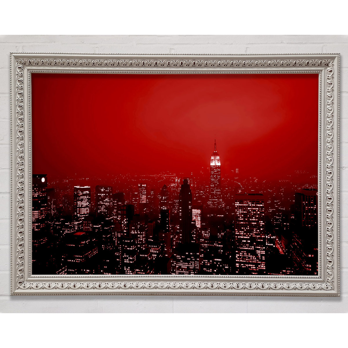 Bright Star New York City Empire State Building Red Single Picture