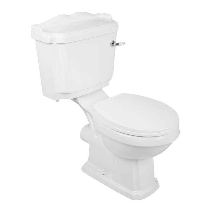 Belfry Bathroom Janney 0L LPF Elongated Floor Mounted Close Coupled Toilets (Seat Included)