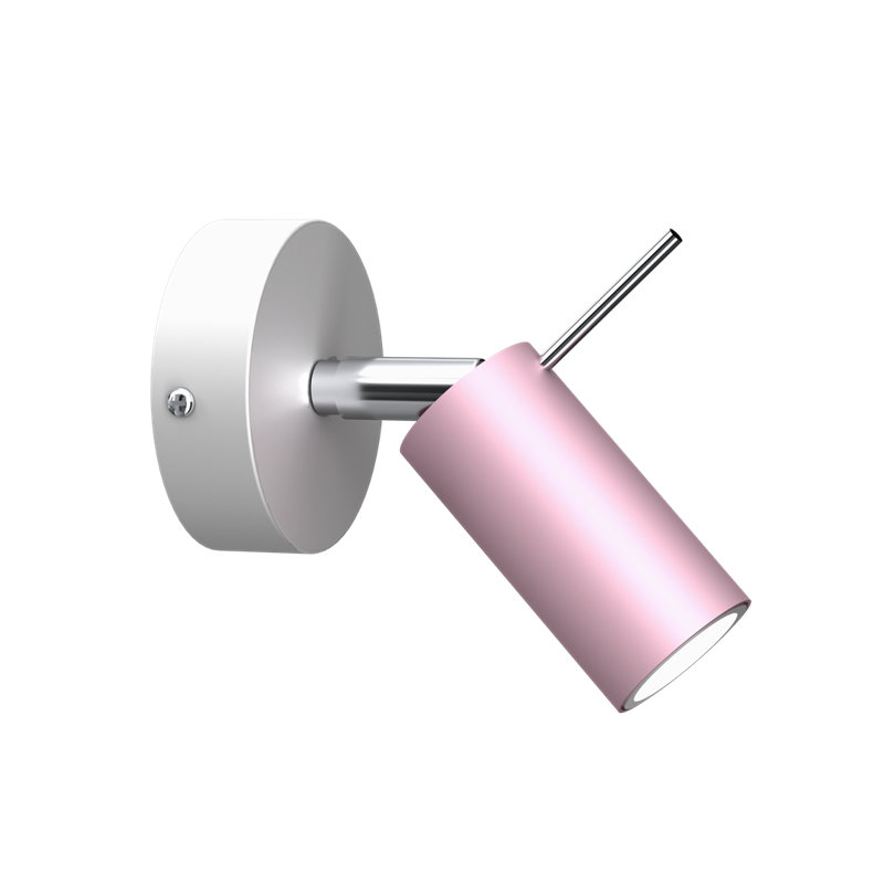 Camyri Steel Wall Sconce, Pink/White