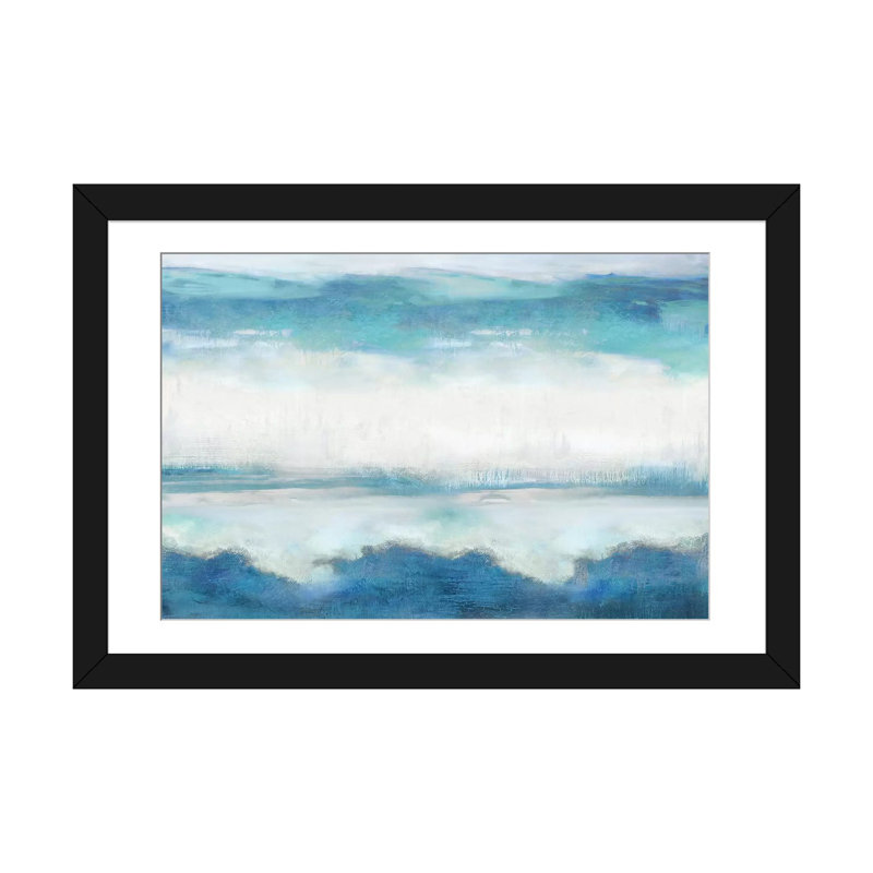 «Lofty», reproduction d'impression sur toile, H 24 po x l 32 po x P 1 po, Papier d'art encadré noir, Blanc