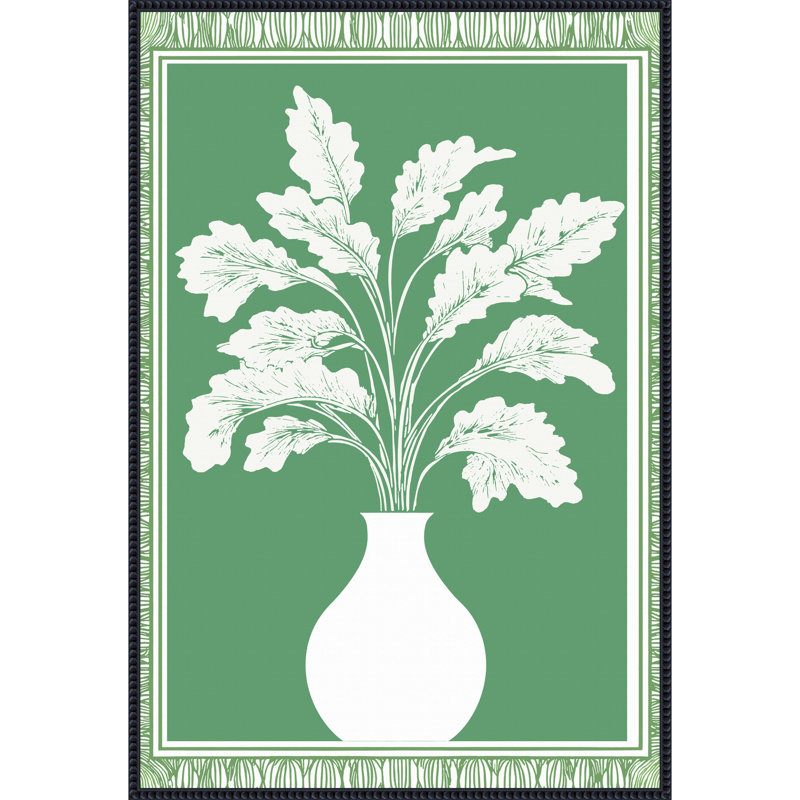 «Vase Silhouette» par Kirkley, reproduction d'art sur toile encadrée, H 41 po x l 28 po