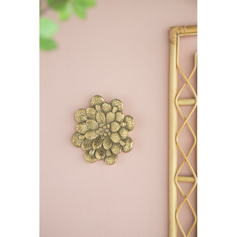 Plaque murale succulente D10x1,6 po