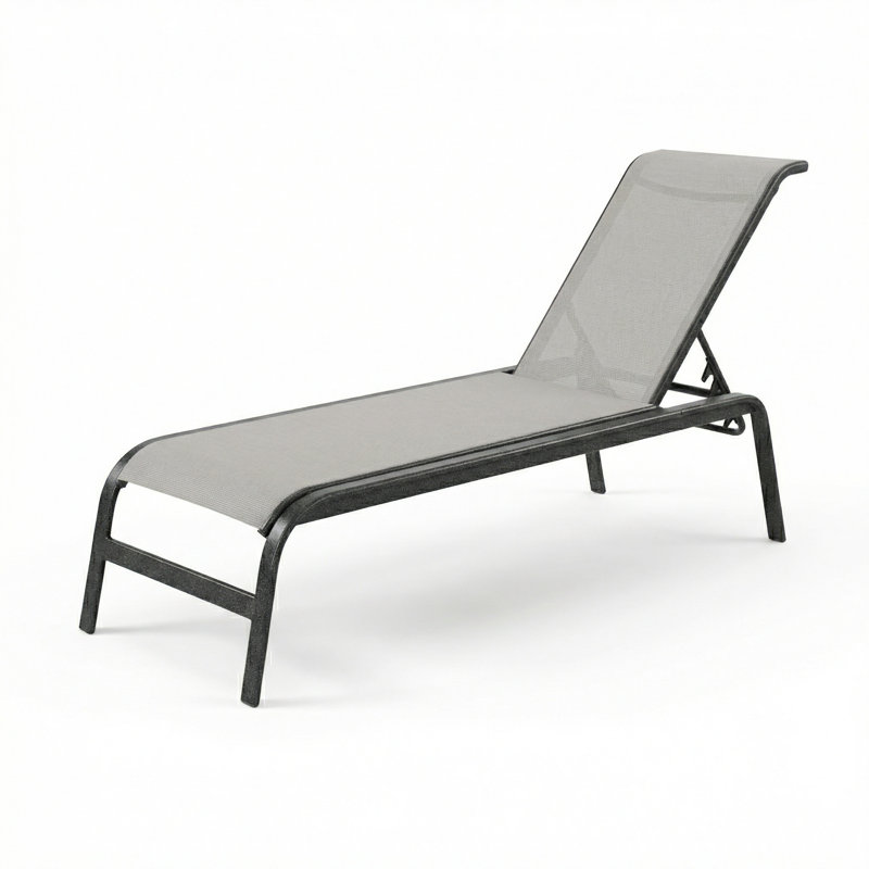 Chaise, Dove Gray Sling/Anthracite