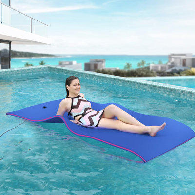 Floating Water Mat, 7'x3'/8'x4'/9'x6'/13'x5' Lily Pad Floating Mat, 3-Layer XPE Foam Floating Pad -  KING DO WAY, MYPOA10556389