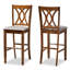 Upholstered Counter Stool with Solid Wood Frame-657834505-657834504-657834517