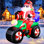 Moto de père Noël gonflable géante de 6 pi avec lumières DEL - Décoration de jardin de Noël extérieure auto-éclairée, décoration de pelouse et de fête pour père Noël, explosion de piquets (pas nécessaire)