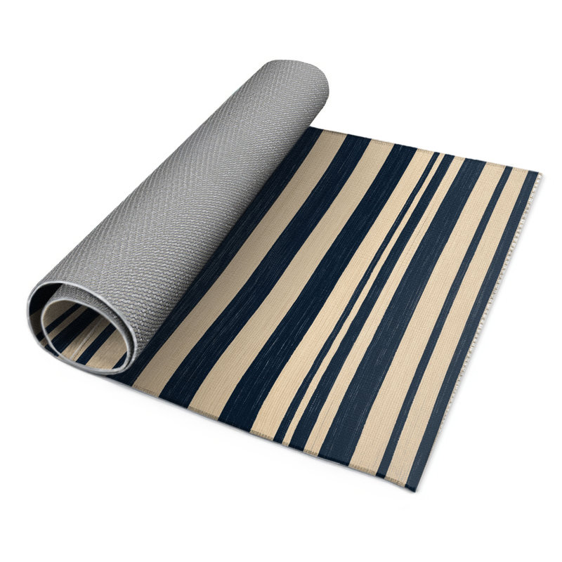 Tapis intérieur / extérieur beige HorizontalStripes, Rectangle 4pi x 6 pi