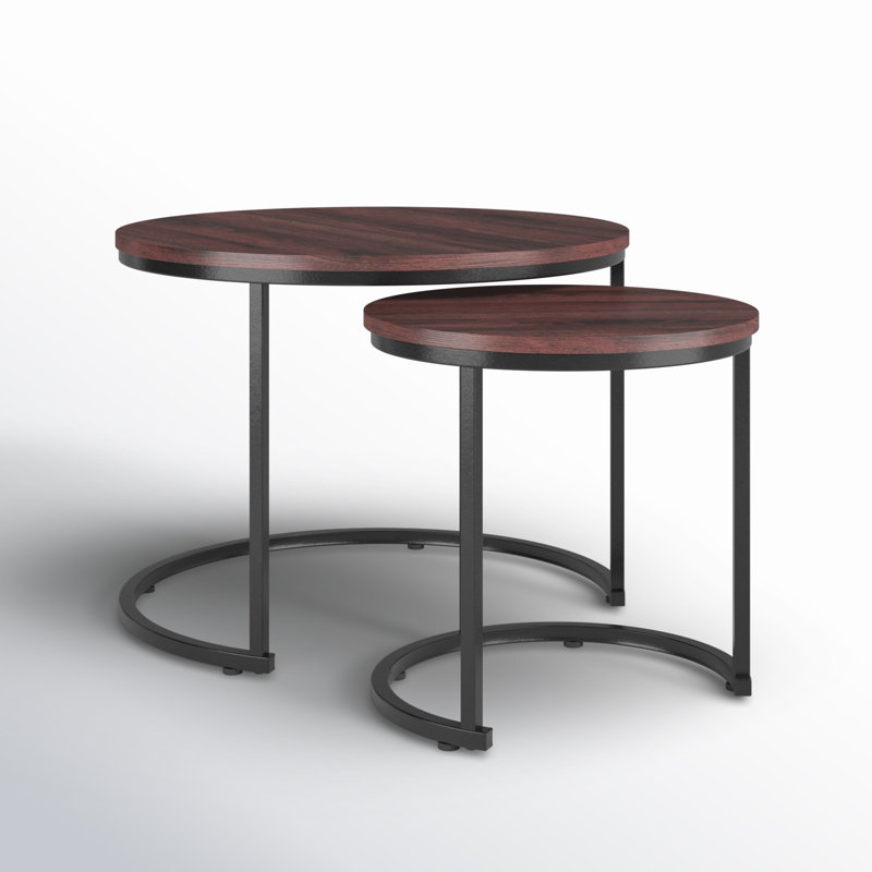 Ensemble de tables basses 2 pièces Erbe, Noyers