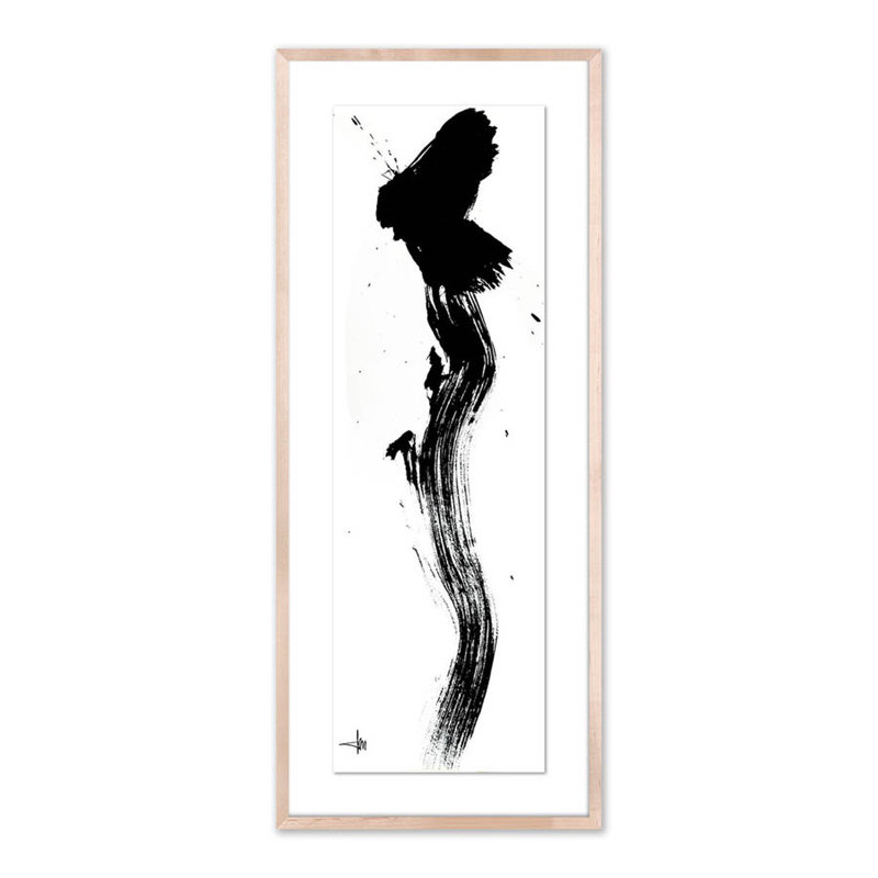 Frivolous Print by Johan Gert Manschot, Natural, 48" H x 20" W x 2.5" D