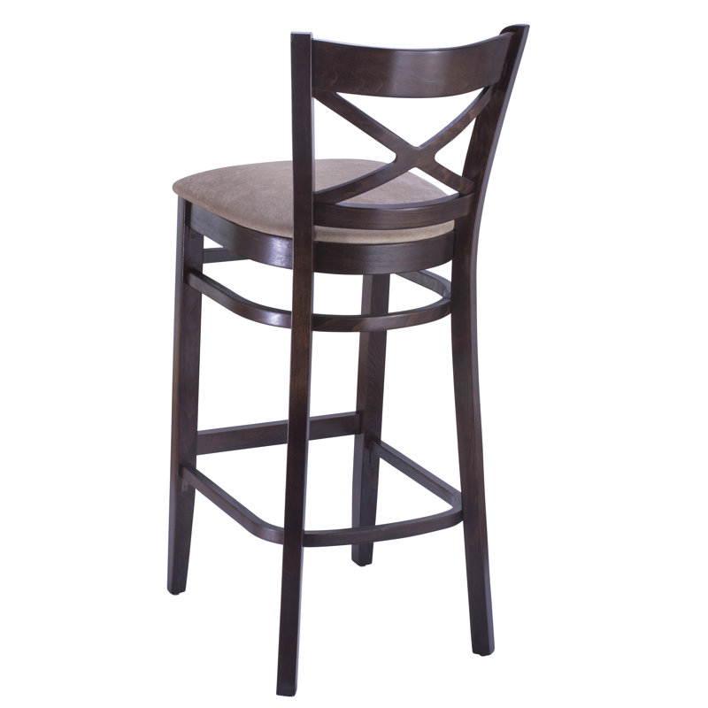 Lieb Solid Wood Counter Stool, Walnut