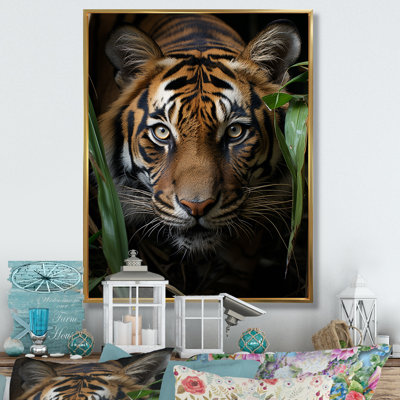 Tiger Portrait Vibrant - Animals Wall Decor