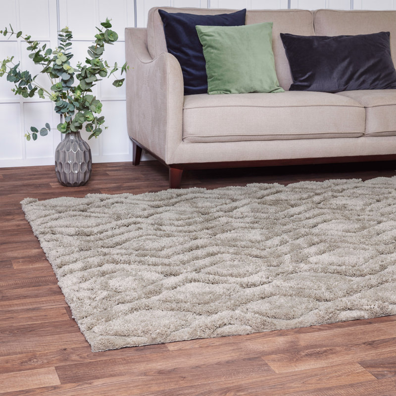 Peck Geometric Shag Area Rug, Rectangle 160 x 230cm