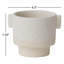 Vase de table en céramique blanche-689214820