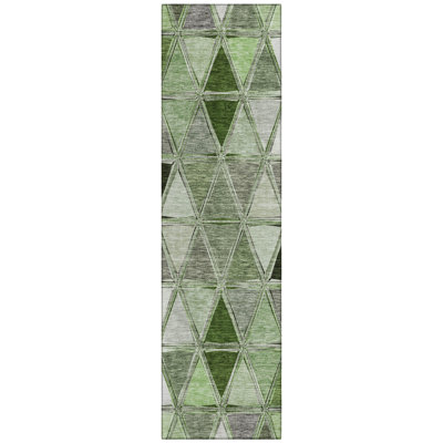 Wigburg Washable Geometric Indoor / Outdoor Rug