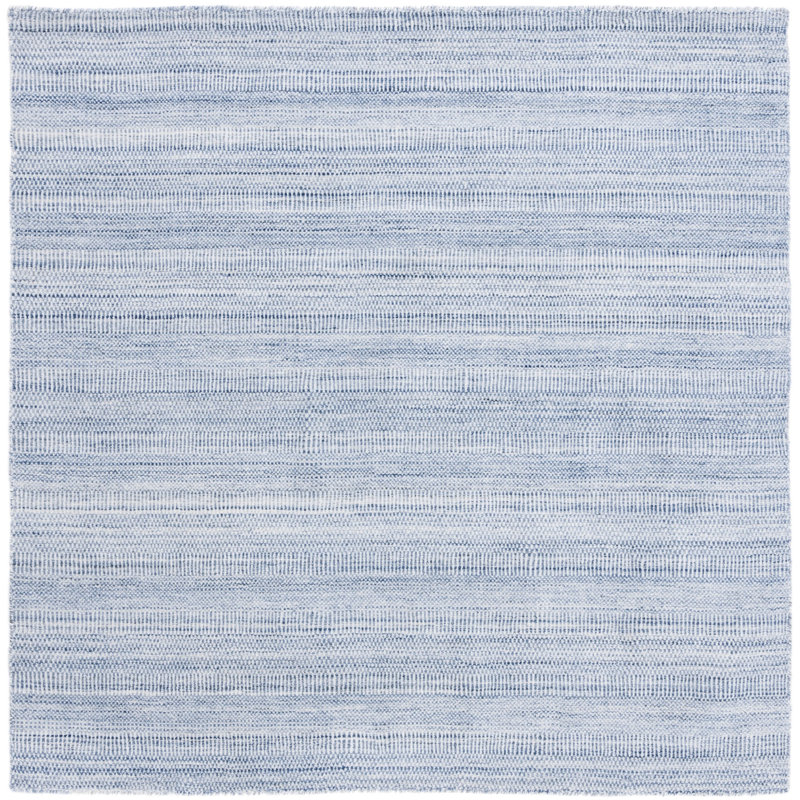 Dheftera Hand Loomed Performance Solid Color Rug, Square 6'