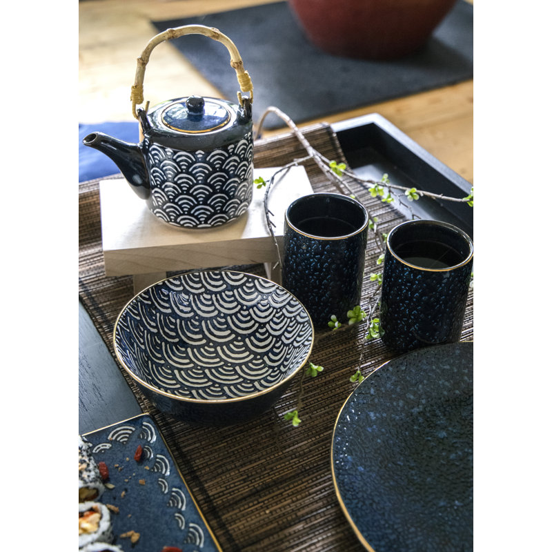 Mikasa Satori Porcelain 300ml Indigo Blue Cup