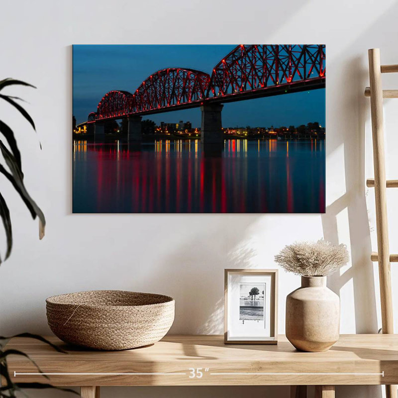 Pont illuminé Kavia à Louisville, H 16 po x l 24 po