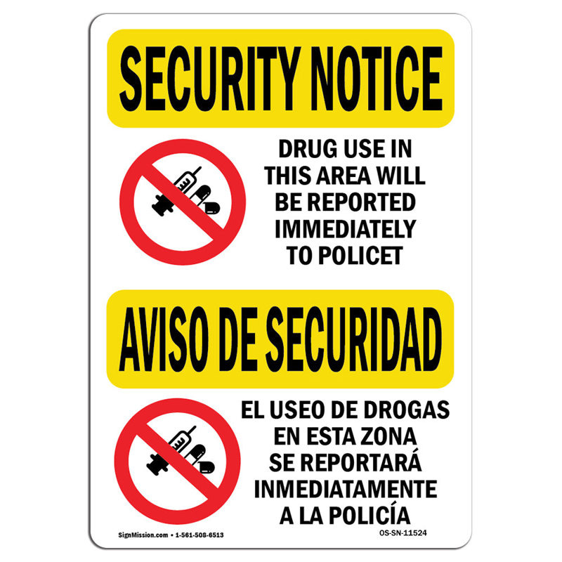 Panneau de sécurité Osha, H 18 po x l 12 po x P 0,1 po