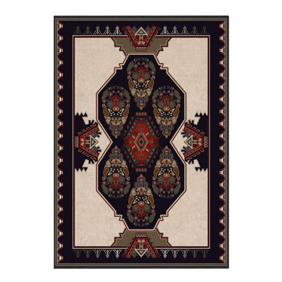 Soft Woven Area Rug, 100% Polyester, 31.5 x 55.1 inches | 740 g/m², Non-Slip Felt Dot Underside, Machine Washable | Low Pile Height: 0.16 inches, Perfect for Living Room, Bedroom, and Dining Areas
