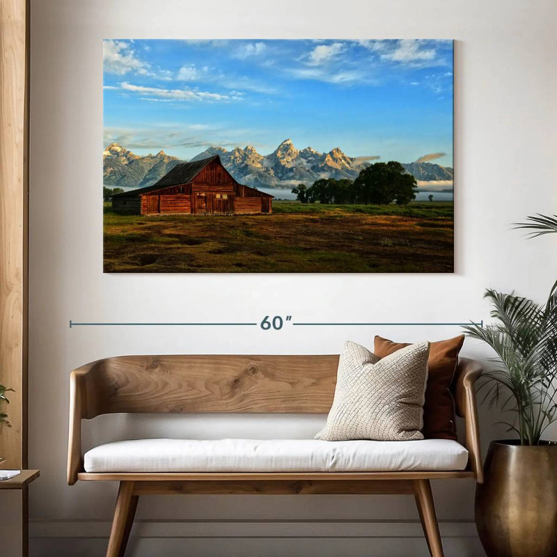Alvord Grand Teton Moulton Barn, H 34 po x l 51 po