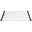 Auvent de porte Vidaxl en polycarbonate noir et transparent-102412410